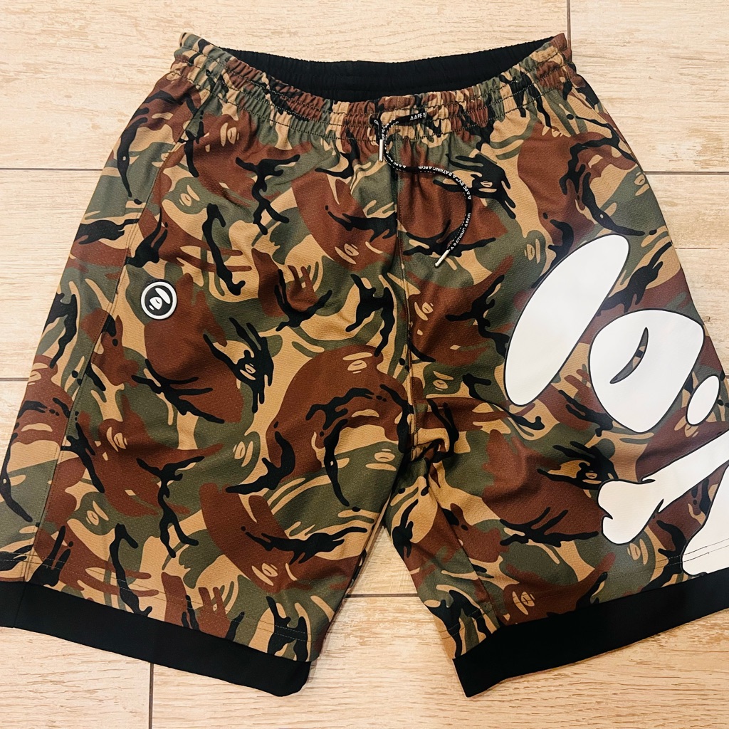 Bape A Bathing Ape Mesh Camo Reversible Shorts